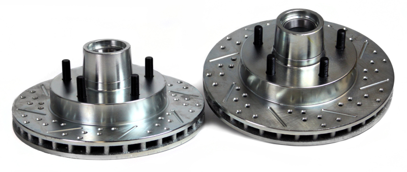 Lincoln Navigator Brake Rotors (2) - Front - Baer Brakes - Claw Performance, Slotted/Drilled - Zinc-Plated - `99-`02